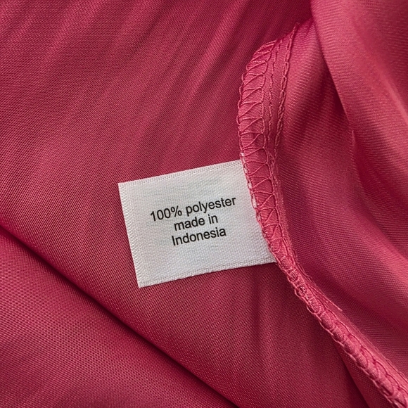 NWT Lane Bryant Silky Pink Midi Dress Flutter Sleeve, Women's Size 18 Plus Size - Picture 6 of 8